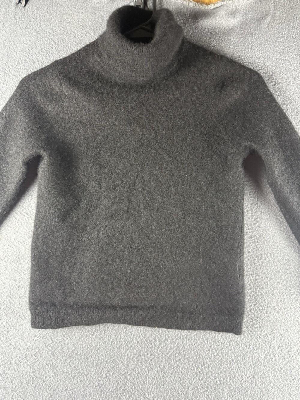 Morgan Taylor Cashmere Sweater Pullover Turtle neck Long Sleeve Girls L Black